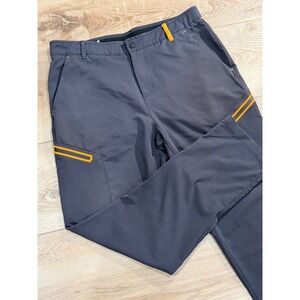 Castore McLaren Mens 50/34R Performance Utility Golf Gray Orange Zip Pockets